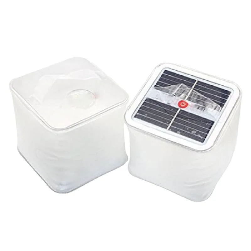 Square Solar Inflatable Lanterns for Camping Emergency Light