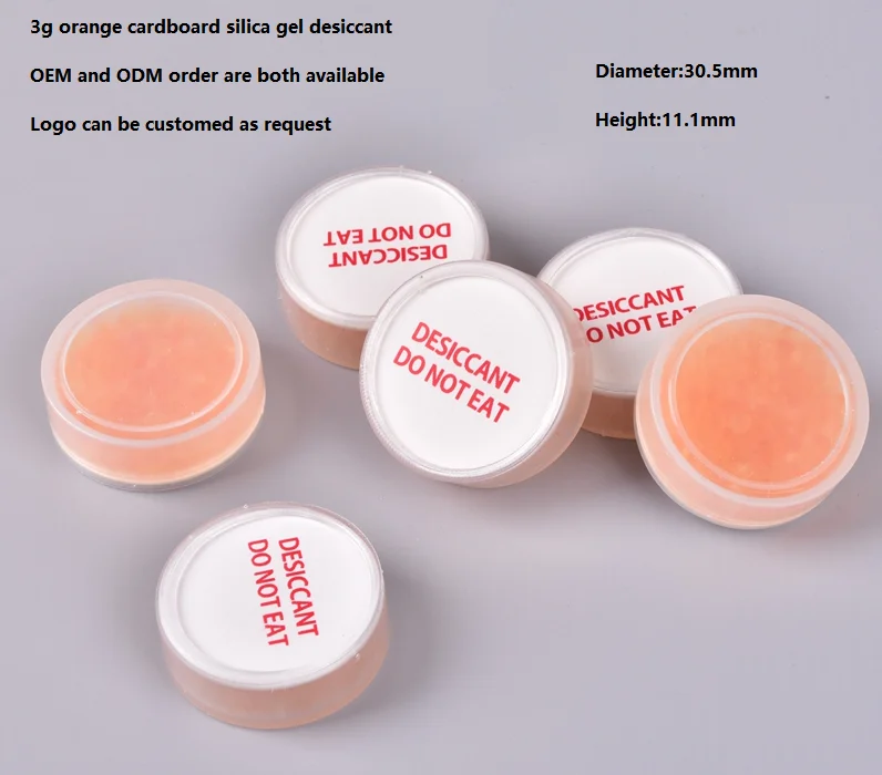 3g Indicated Silica Gel Desiccant Punk Orange To White Hearing Aid