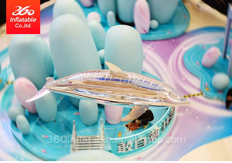 Custom High Quality Remote Control Flight Helium Dolphins Cartoon