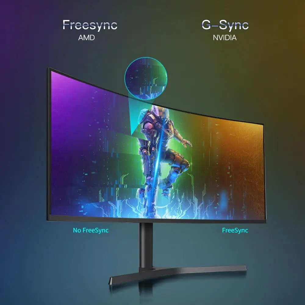240hz 34 Inch 4k Curved Gaming Monitor - Frameless Design