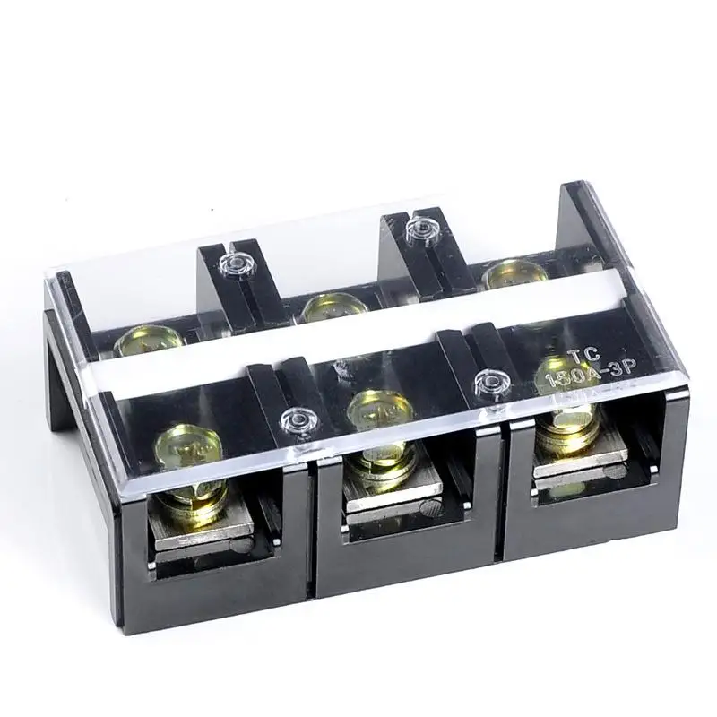 Двухрядная винтовая Клеммная колодка Серии TC, фиксированная Клеммная колодка высокого тока, соединитель проводов
