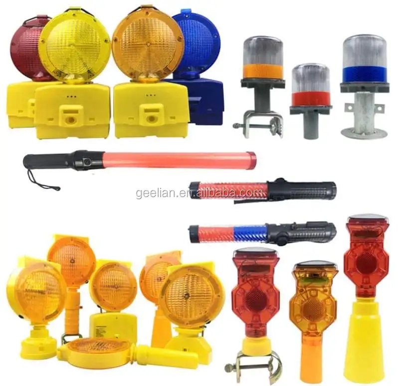 Светодиодная Водонепроницаемая Солнечная приведенная в действие ограждающая Предупредительная лампа проблесковый маячок предупреждающий световой конус