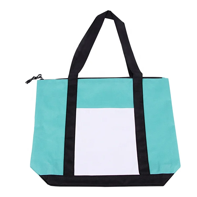 Оптовая продажа, персонализированная Многофункциональная портативная Холщовая Сумка-тоут для мам, сумка для подгузников, индивидуальная сублимационная сумка для подгузников с принтом