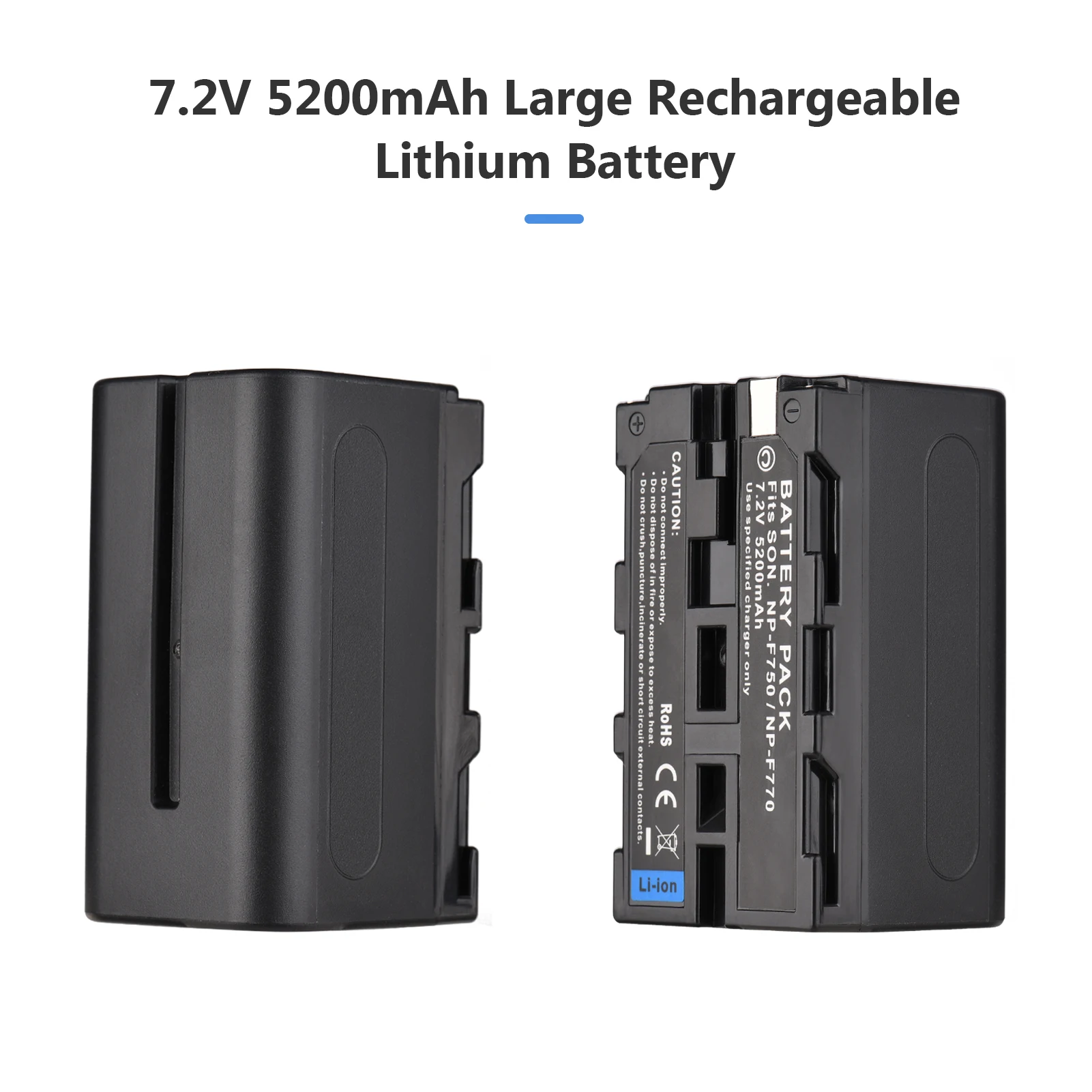 DSTE 2-Pack NP-F750 + Rapid Dual LCD Battery Charger Compatible With