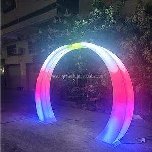 Outdoor IP65 Waterproof RGB LED Arch Light Neon Lights Garden Party Halloween Theme Park Decoration Plastic Material Dimmable