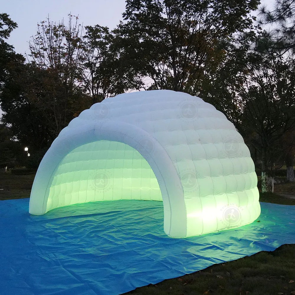 Inflatable Dome Light Party Igloo Dome Tent Inflatable Photo Booth With Led