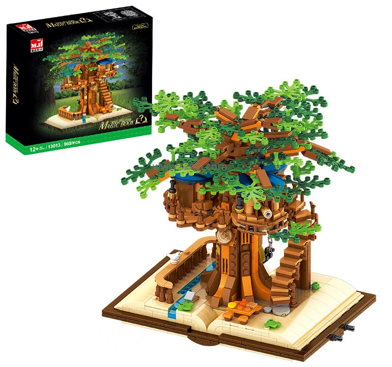Meiji MJ13013 Creative Street View Magic Tree House MOC