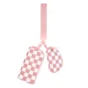 Pink and white checkered