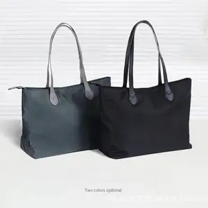 Fashion Waterproof Zipper Laptop Shoulder Nylon Shopping Bags Women's Tote Bag