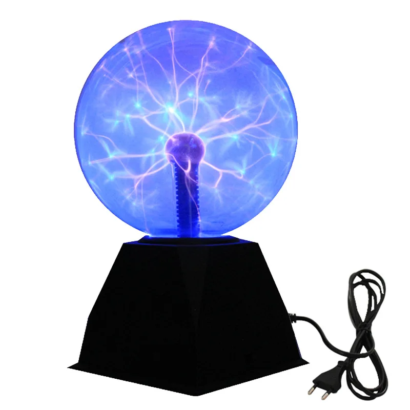 Magic Plasma Ball Lamp 220V 3 4 5 6 8 Inch Electric Lamp Night Light Kids  Gift Birthday Christmas Novelty Glass Plasma Lamp