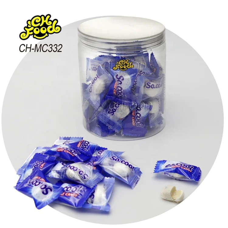 Wholesale Hot Selling Individual Package Sugar Coated Super Mint Cool Milk Candy Sweets Halal Candy