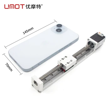 UMOT 20mm Nema8 Small Cnc Motorized Gantry Robot System Guideway Slide Table Stage Actuator Linear Module DC Siemens Servo Motor