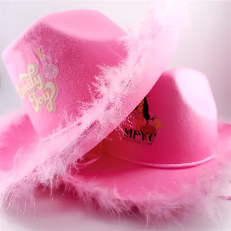 Western Style Pink Cowgirl Hats Perfect for Festivals