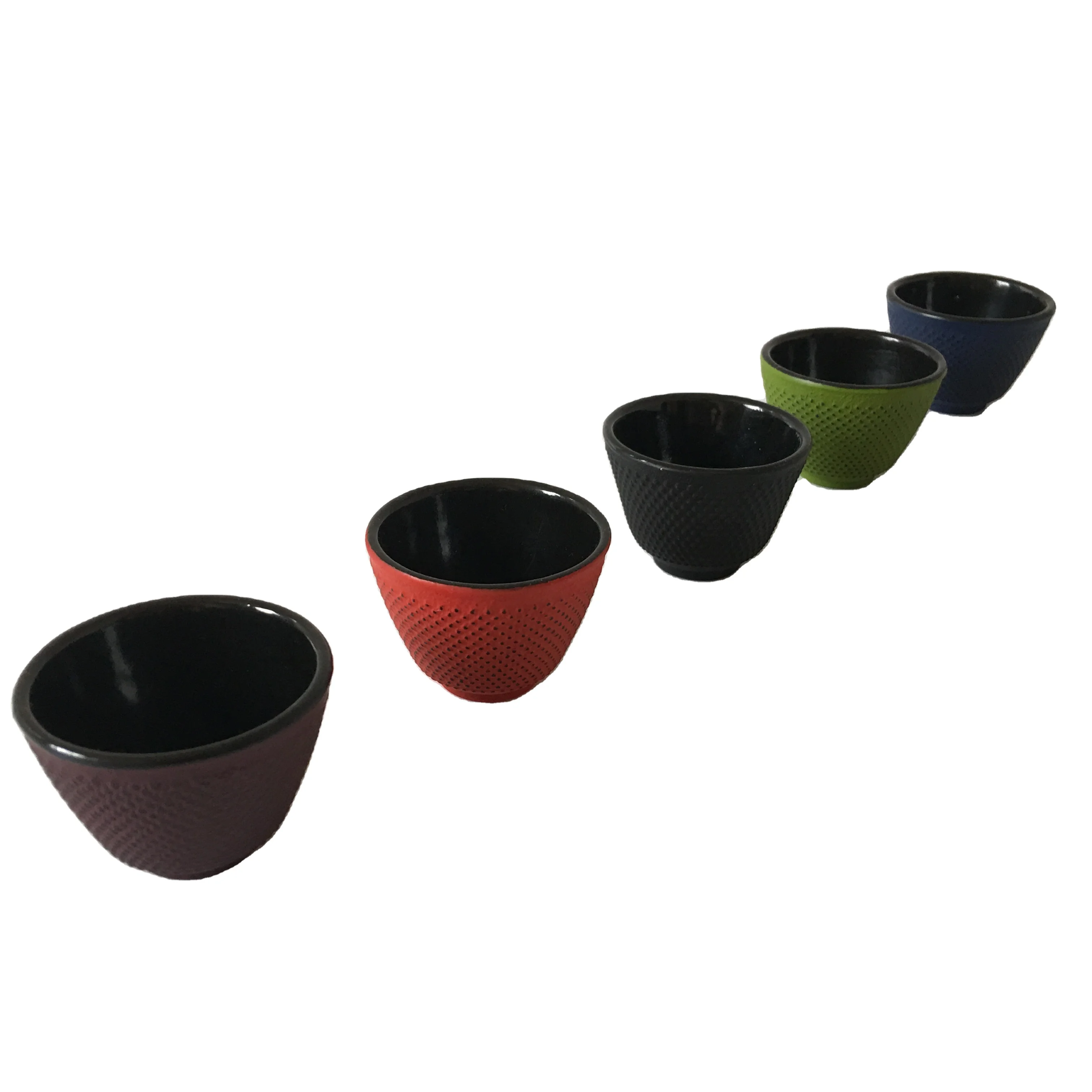 30ml 50ml 120ML 150ml  CAST IRON TEA BOWL CUP SET