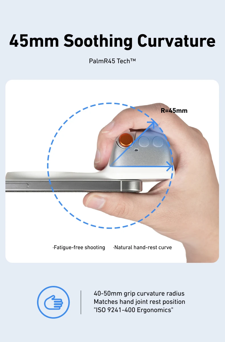 TELESIN Camera Handle Grip Wireless Bracket with Zoom Remote Switch Phone Shooting Mode Magnetic Phone Handle