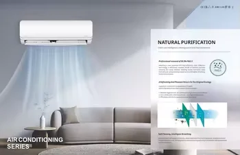 ZERO Wall Mounted Mini Split Air Conditioner 9000-24000 BTU Smart WiFi Energy Saving Self-Cleaning for Household & Hotel Use