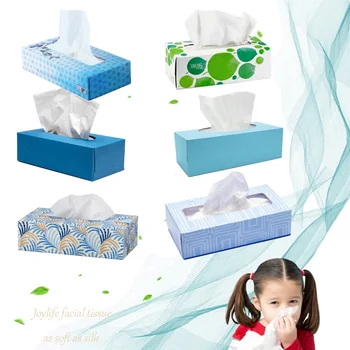 Premier High quality Face tissues paper towels custom logo 2ply box packed ultra soft white face paper facial tissues