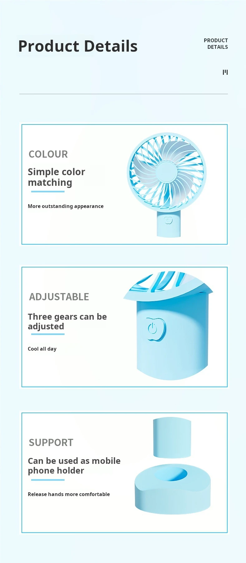 Portable Fan, 5.0, USB - detail 24