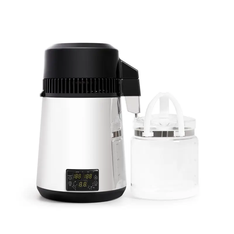 304 Stainless Steel 800W 4L Countertop Water Distiller for Home Office Travel More-121070