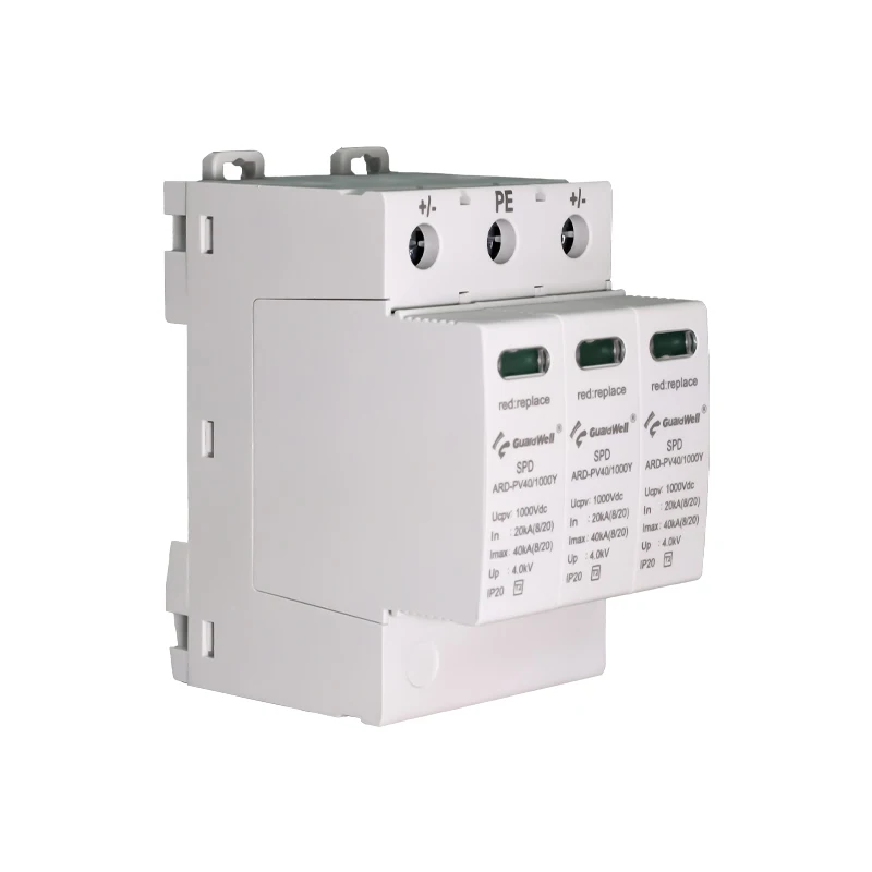 Guardwell GuardWell DC SPD surge arrester protection protective device 20KA 40KA ...