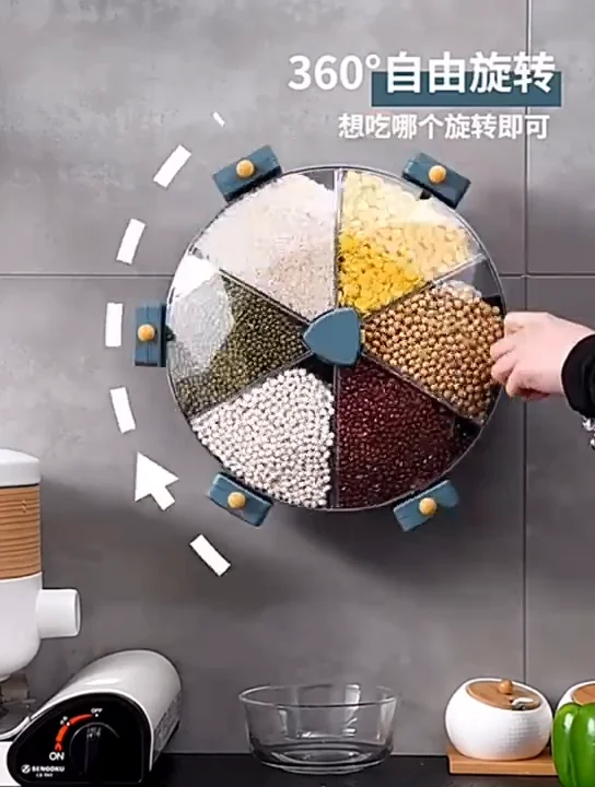 Perforatedfree Divided Grid Cereal Storage Tank Largecapacity