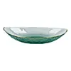 Green boat shap with gold edge