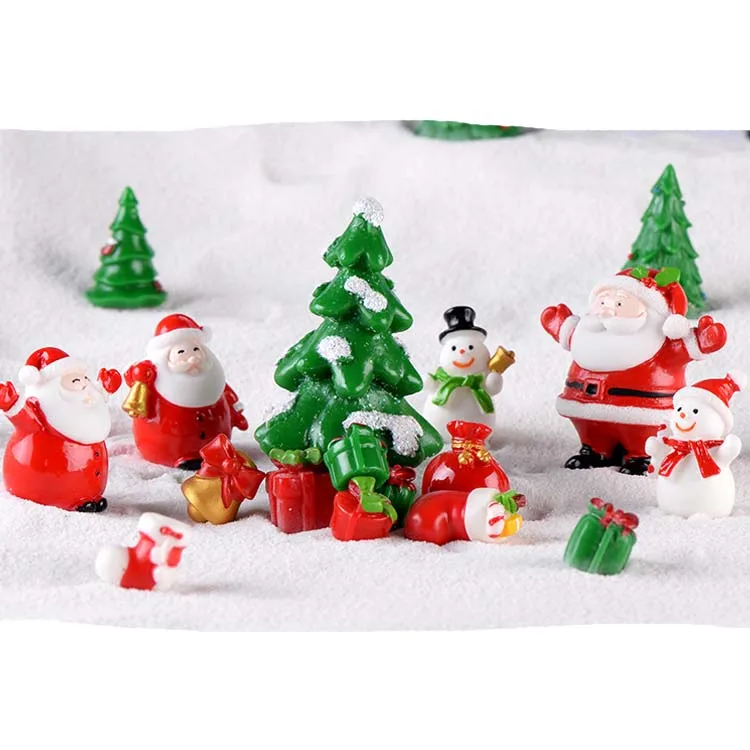 Mini Christmas Tree  SNOW Party Decorations XMAS Nude Anime Resin Figures
