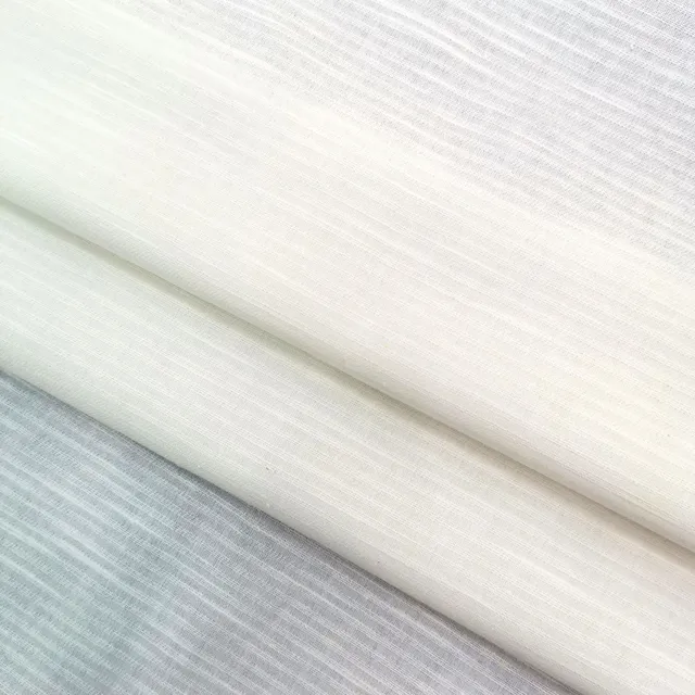 SISITEX  Cotton and linen horizontal stripe jacquard fabric Art Sen shirt dress printed bottom cloth decorative fabric SS18761