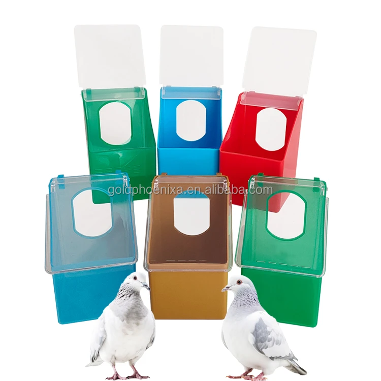 YYC New Condition Plastic Bird Cage Cup Pigeon Feeding Box in 1 2 3 Hole Options Pigeon Feeder