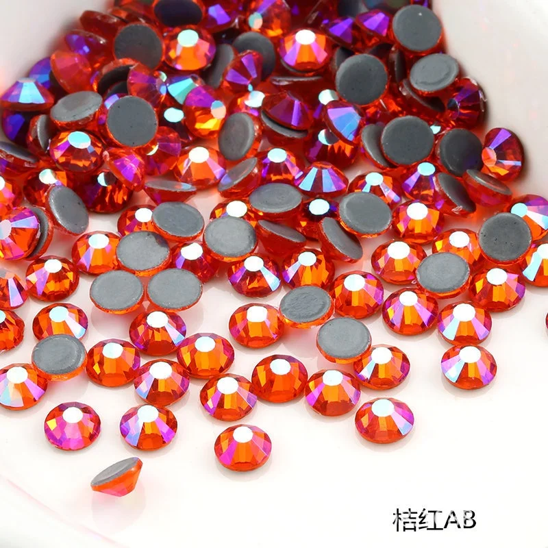 Hot Fix Strass Machine Cut Hot Fix Rhinestones Factory Wholesale Over 75 Colors Flat Back Intensive Glue Hotfix Stone for Dress