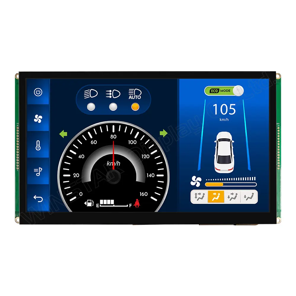10.1 inch RS485 (Modbus) Smart Display with Projected Capacitive Touch WL0F00101000JGDAASA00 Winstar TFT Display
