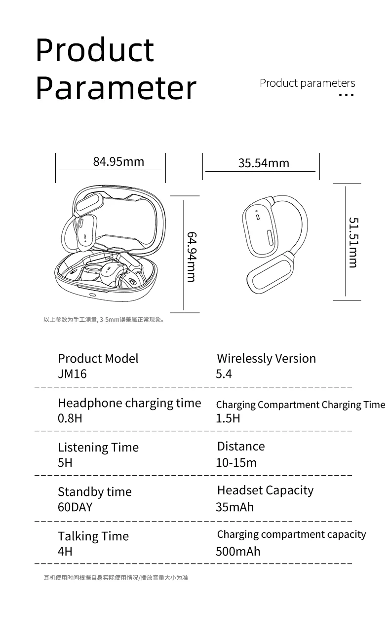 Chinese factory supplier supply  2025 Jm16 Wireless Earphones With Ai Translation 150 Languages Headset Smart Lcd Touch Screen Sport Earbuds For Office - Buy Wireless Earphones sport Earbuds Headset jm16 Earphone