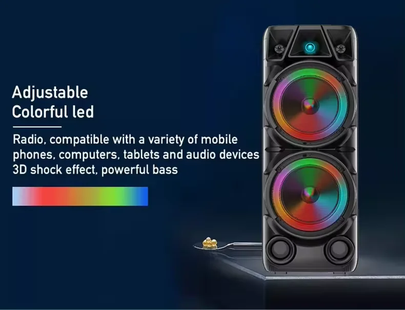 ZQS8210 Outdoor Sound Subwoofer - Dual 8 Inch Horn Speaker