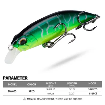 Hot Sale 5cm 7cm Sinking Minnow Plastic Fishing Lure 3D Painted Steel Jigging Bait for Sea Bass Wholesale Saltwater Fishing – Metal Jig – view 4