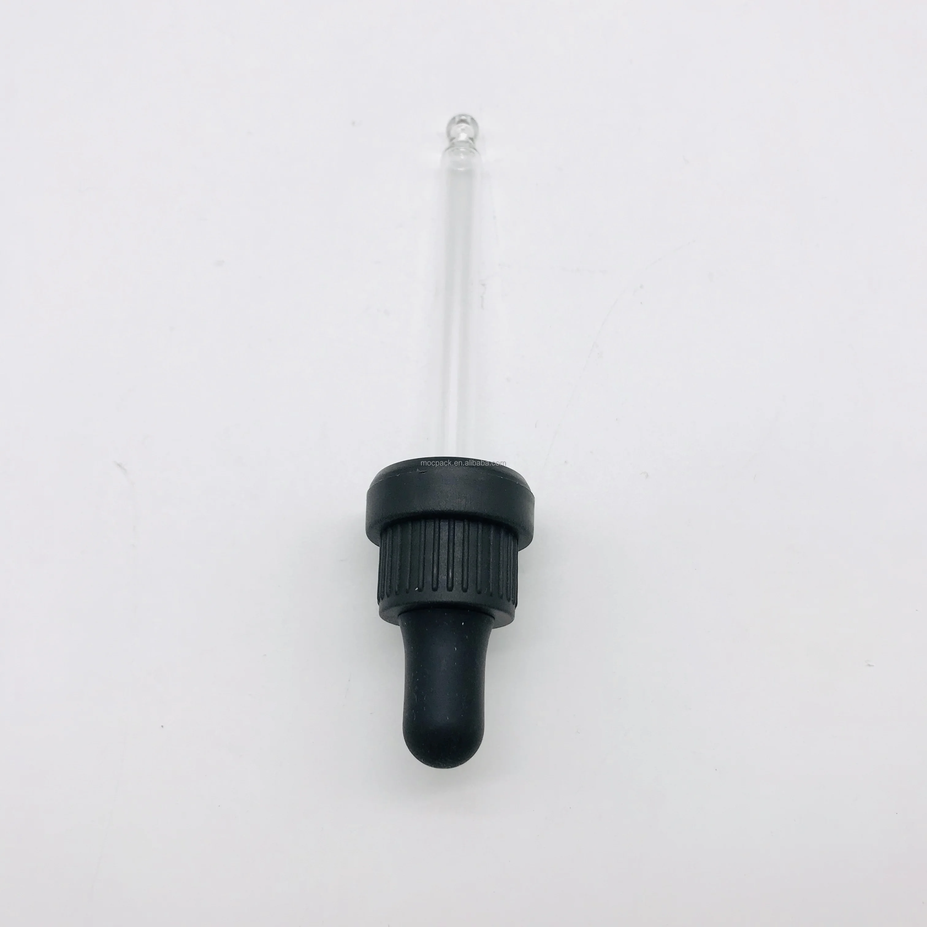 product factory wholesale 18mm matte black tamper evident dropper tamper proof glass dropper-29