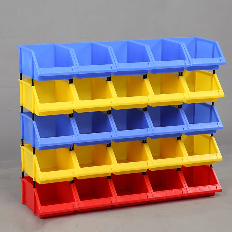 Open Front Multi Purpose Nut Bolt Boxes Storage Box Plastic Tools Stackable Plastic Storage Stackable Bins
