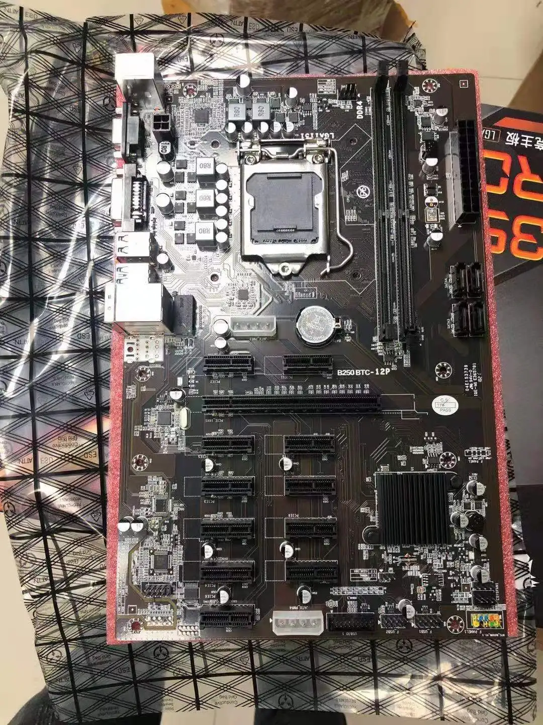 Kenao B250 Motherboard 12 Ports, LGA-1151, RTX 3060 GPU