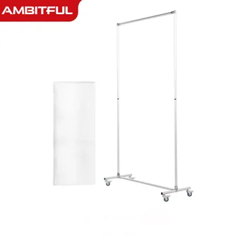 AMBITFUL 100*194cm Fixed Soft Light Board Scrim Large Silver Diffuser Reflector Aluminum Alloy Frame for Photography