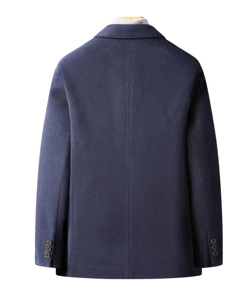Casual Blazers Men Cashmere Coat British Stylish Vintage Male Business Jacket Handsome Trend Wool Overcoat_voghion.com