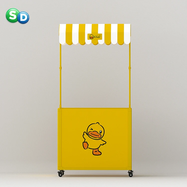 Factory Wholesale Retail Promotion POSM POP POS Multifunction Display Stand Table Mobile Display Stall Racks
