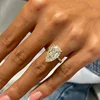 Oro massiccio 10K + diamante coltivato in laboratorio 5CT