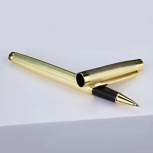 Luxury Premium Business VIP signature Gold Metal Roller Pen Custom Logo Perfect for Office & Gift