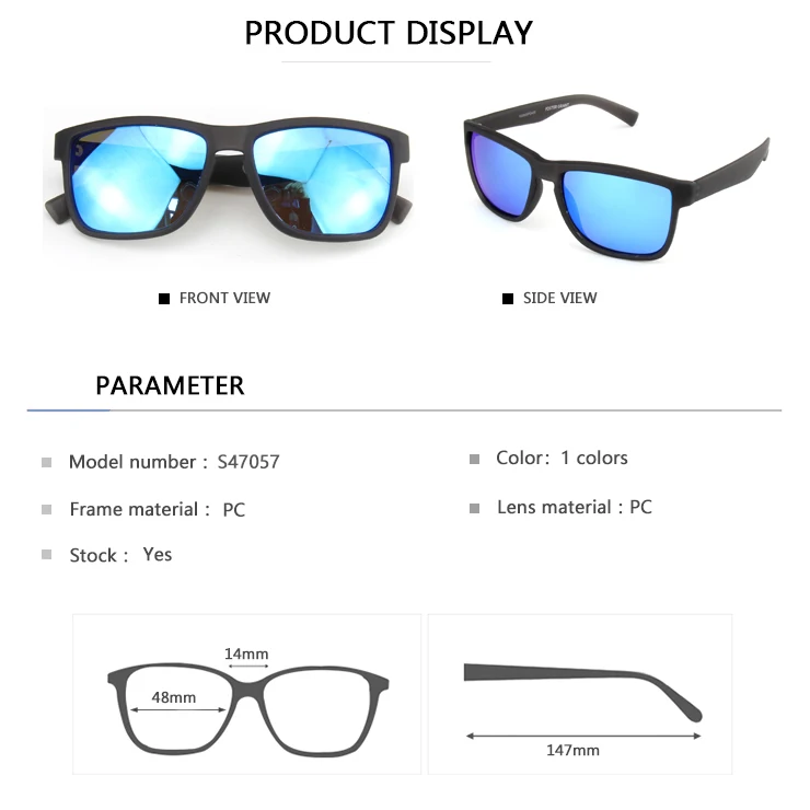 EUGENIA 2021 Best Selling Latest Outdoor Polarized Blue Lens Unisex Sunglasses