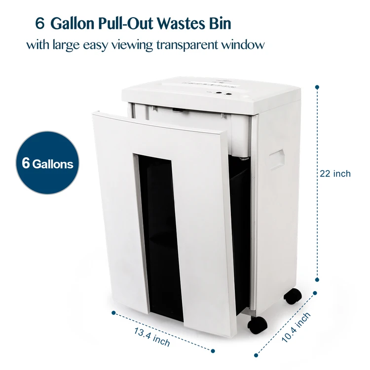 Wolverine Ultra Quiet Paper Shredder 18sheet Cross Cut High Security