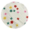 Outdoor floral floor mat
