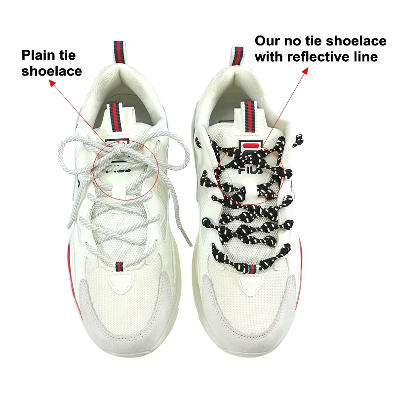 1 Paio Di Lacci Per Scarpe Da Ginnastica Elastici Senza Cravatta - Foto 12