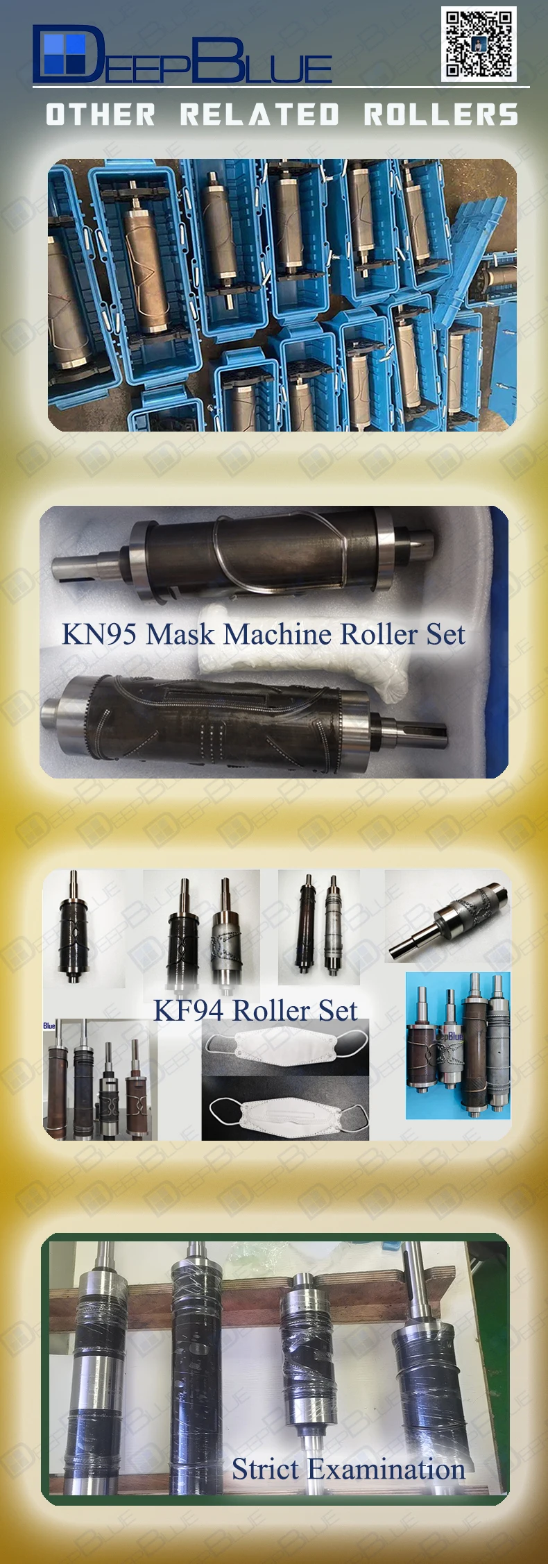 Mask Machine Roller Custom Embossing Roller With 0.6mm Depth Logo