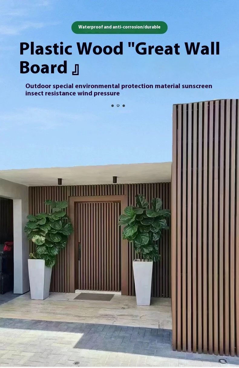 Great Wall WPC Fluted Cladding Panel Waterproof and Fireproof for ...
