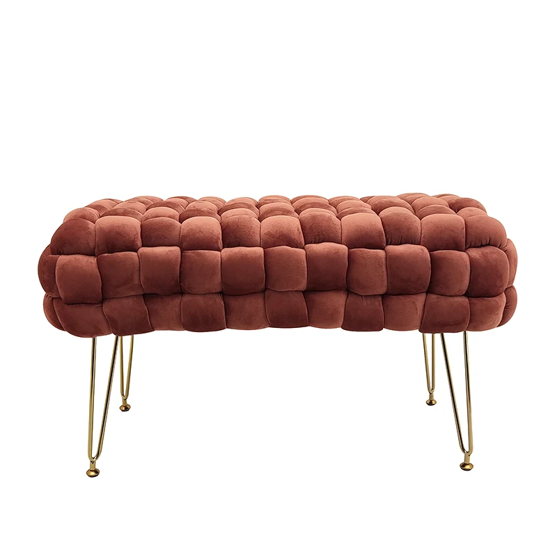 HStex 2023 Custom Wholesale Living Room Big Ottomans Foot Stool