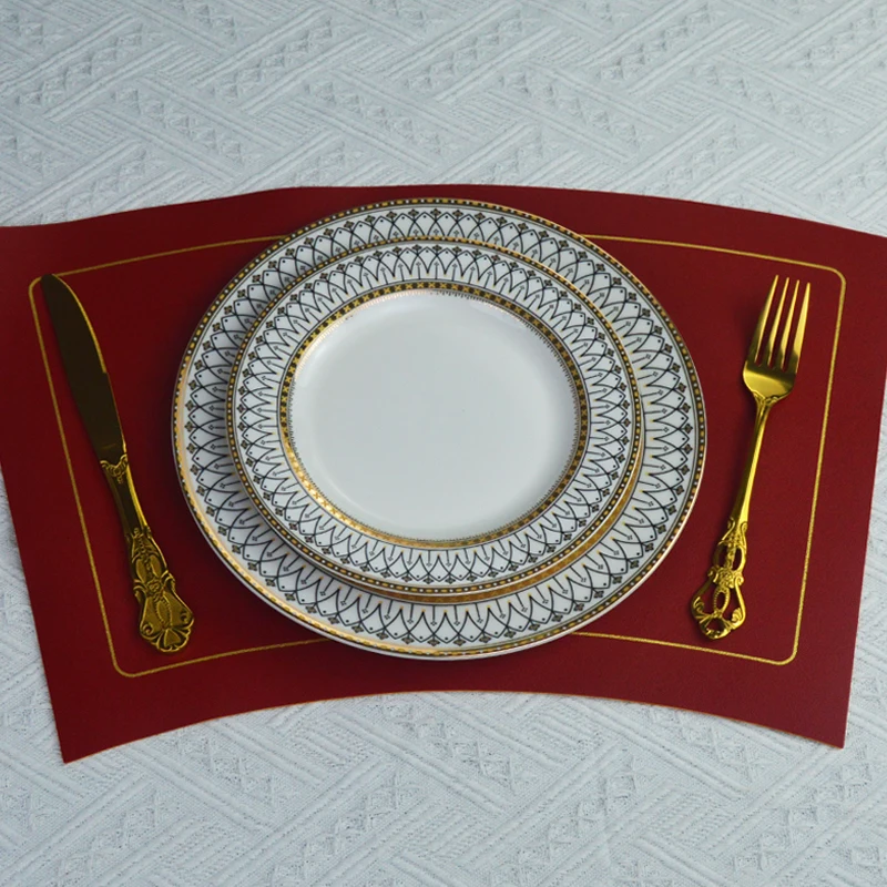 Ceramic Wedding Decoration Seving Plates Porcelain Dinner Plates New Fashion Dish for Tableware